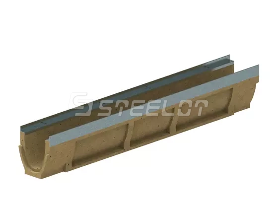 Лоток водоотводный полимербетонный SteePro PB DN100 H160