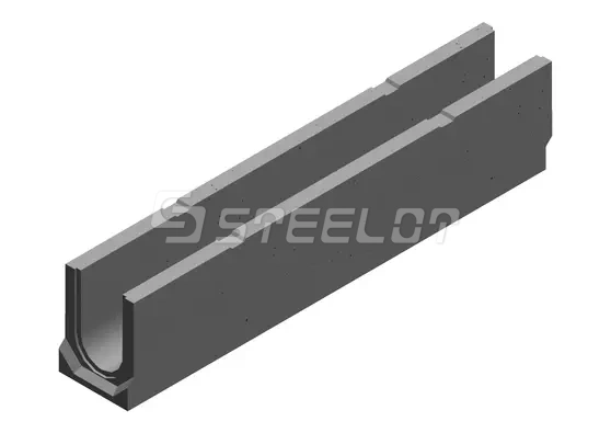 Лоток водоотводный бетонный SteePlus M DN100 H220