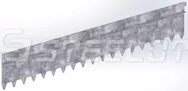 Разделитель-бордюр T-образный 1200-240-21,6-2