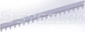 Разделитель-бордюр T-образный 1200-120-21,6-1,5, AISI 304