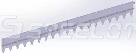 Разделитель-бордюр T-образный 1200-135-21,6-2, AISI 304