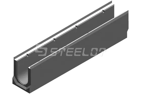 Бетонные водоотводные лотки SteePro DN150 с вертикальным выпуском