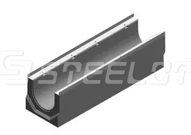 Бетонные водоотводные лотки SteePro DN200 с вертикальным выпуском