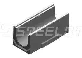 Бетонные водоотводные лотки SteePro DN300 с уклоном 0,5%