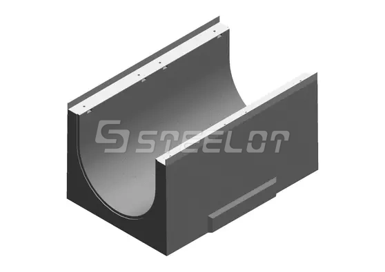 Бетонные водоотводные лотки SteePro DN500 с уклоном 0,5%