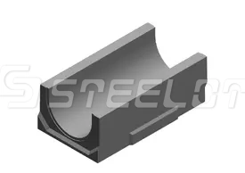 Бетонные водоотводные лотки SteePlus DN400 с уклоном 0,5%